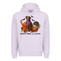 Lilac Happy howl o ween Premium Hoodie - RanaPortraitStore