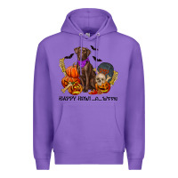 Purple Happy howl o ween Premium Hoodie - RanaPortraitStore
