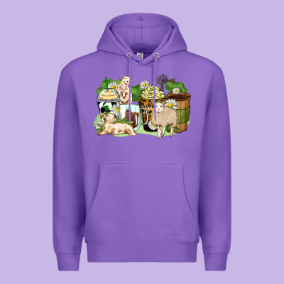 Sheep Coffee Cups Premium Hoodie Designed By Zillion Design Studio