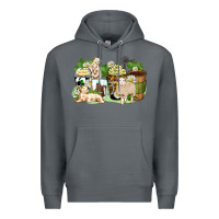 Rock sheep coffee cups Premium Hoodie - Zillion Design Studio
