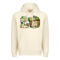 Sandshell sheep coffee cups Premium Hoodie - Zillion Design Studio