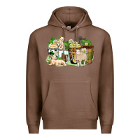 Chestnut sheep coffee cups Premium Hoodie - Zillion Design Studio