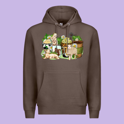 Sheep Coffee Cups Premium Hoodie Designed By Zillion Design Studio
