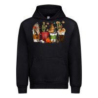 Black coffee cups indian headdress Urban Hoodie - texasbilliewilder
