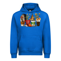 Cobalt coffee cups indian headdress Urban Hoodie - texasbilliewilder