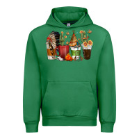 Emerald coffee cups indian headdress Urban Hoodie - texasbilliewilder