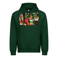 Forest Green coffee cups indian headdress Urban Hoodie - texasbilliewilder