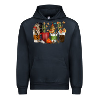 Navy coffee cups indian headdress Urban Hoodie - texasbilliewilder