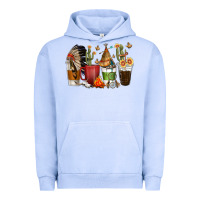 Pigment Grape Ice coffee cups indian headdress Urban Hoodie - texasbilliewilder