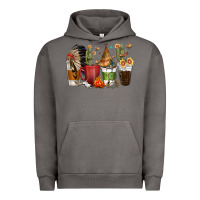 Pigment Tornado coffee cups indian headdress Urban Hoodie - texasbilliewilder