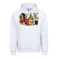 White coffee cups indian headdress Urban Hoodie - texasbilliewilder