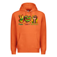 Carrot peace love juneteenth Premium Hoodie - texasbilliewilder
