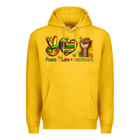 Lemon peace love juneteenth Premium Hoodie - texasbilliewilder