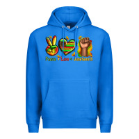 True Royal peace love juneteenth Premium Hoodie - texasbilliewilder