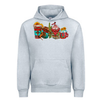 Heather Grey cowboy coffee cups Urban Hoodie - texasbilliewilder