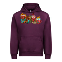 Mauve Wine cowboy coffee cups Urban Hoodie - texasbilliewilder