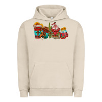 Pigment French Oak cowboy coffee cups Urban Hoodie - texasbilliewilder