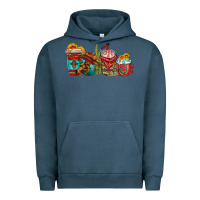 Pigment Midnight Navy cowboy coffee cups Urban Hoodie - texasbilliewilder