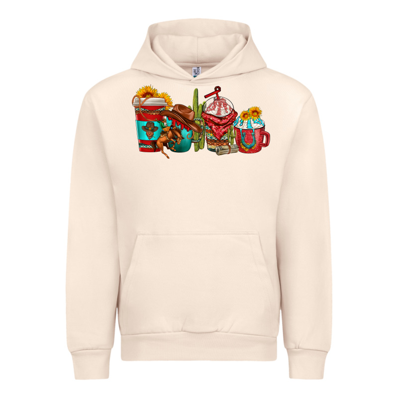 Cowboy Coffee Cups Urban Hoodie by texasbilliewilder | Teevron