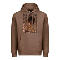 Chestnut melanin melanin melanin with afro girl Premium Hoodie - texasbilliewilder