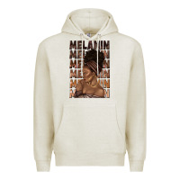 Oatmeal Heather melanin melanin melanin with afro girl Premium Hoodie - texasbilliewilder