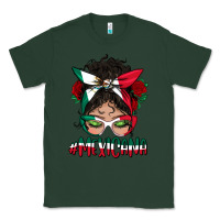 Sports Green Mexicana Messy Bun Mama Classic Tee - BundleAndBundleShop