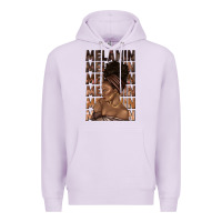 Lilac melanin melanin melanin with afro girl Premium Hoodie - texasbilliewilder