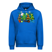 Cobalt leopard with tennis Urban Hoodie - Zillion Design Studio