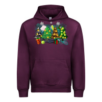 Mauve Wine leopard with tennis Urban Hoodie - Zillion Design Studio