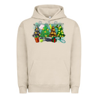 Pigment French Oak leopard with tennis Urban Hoodie - Zillion Design Studio