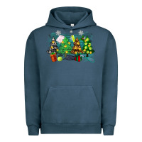 Pigment Midnight Navy leopard with tennis Urban Hoodie - Zillion Design Studio