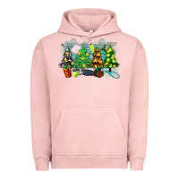 Pigment Salmon leopard with tennis Urban Hoodie - Zillion Design Studio