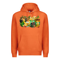Carrot monkey coffee cups Premium Hoodie - Zillion Design Studio