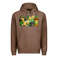 Chestnut monkey coffee cups Premium Hoodie - Zillion Design Studio
