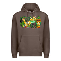 Coffee monkey coffee cups Premium Hoodie - Zillion Design Studio