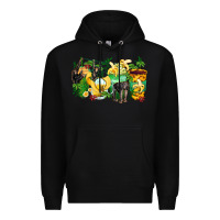 Black monkey coffee cups Premium Hoodie - Zillion Design Studio