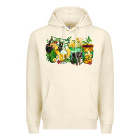 Sandshell monkey coffee cups Premium Hoodie - Zillion Design Studio