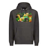 Smoke monkey coffee cups Premium Hoodie - Zillion Design Studio