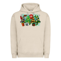 Pigment French Oak christmas trees with tennis Urban Hoodie - Zillion Design Studio
