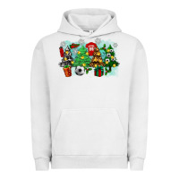 Pigment Lunar Rock christmas trees with tennis Urban Hoodie - Zillion Design Studio