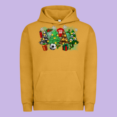 Christmas Trees With Tennis Urban Hoodie Designed By Zillion Design Studio