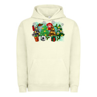 Pigment Pistachio christmas trees with tennis Urban Hoodie - Zillion Design Studio