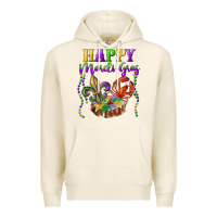 Tofu Happy Mardi Gras Fleur De Lis King Cake Crawfish Premium Hoodie - RanaPortraitStore