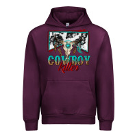 Mauve Wine cowboy killer Urban Hoodie - texasbilliewilder