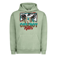Pigment Oil Green cowboy killer Urban Hoodie - texasbilliewilder