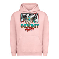 Pigment Salmon cowboy killer Urban Hoodie - texasbilliewilder