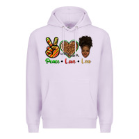 Lilac peace love locs Premium Hoodie - texasbilliewilder