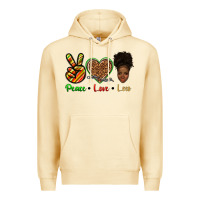 Pina Colada peace love locs Premium Hoodie - texasbilliewilder