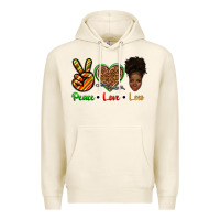 Tofu peace love locs Premium Hoodie - texasbilliewilder