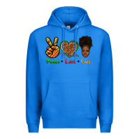True Royal peace love locs Premium Hoodie - texasbilliewilder